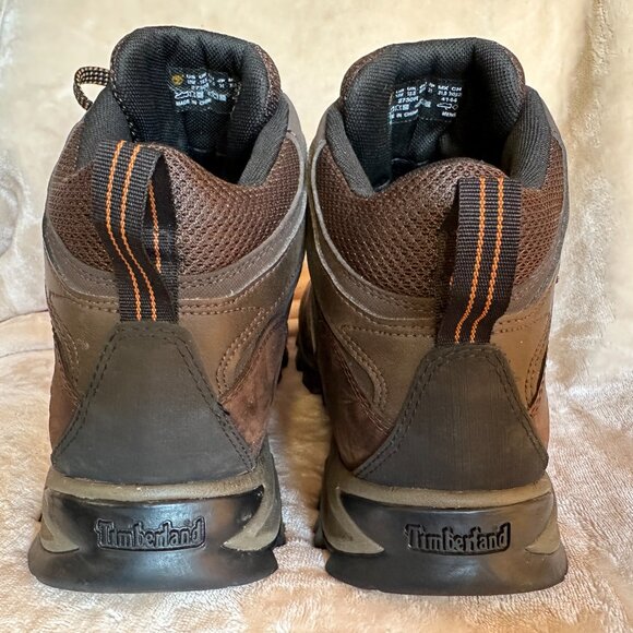 Timberland Mt Maddsen Men's Wide Waterproof Mid Hiking Boots Dark Brown Mens 13W - Picture 7 of 15